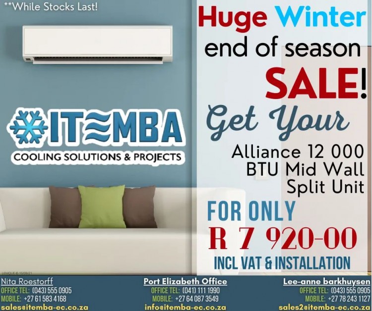 Itemba Cooling Solutions & Projects - Specials