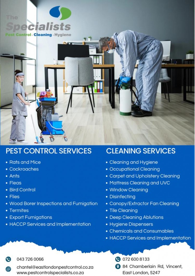 The Specialists (Pest Control and Cleaning) - Specials