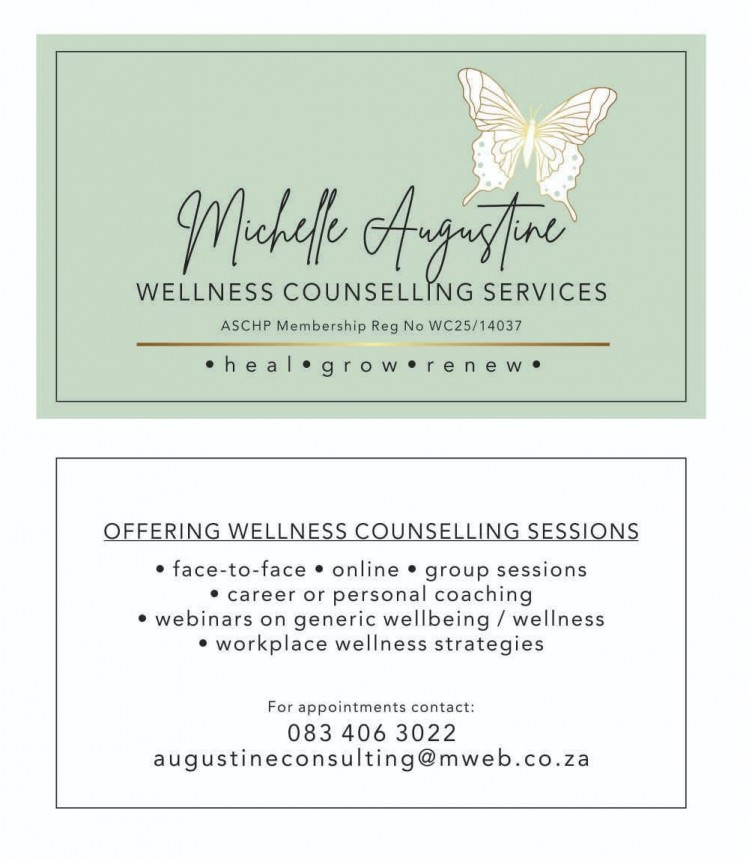 Michelle Augustine Wellness counselling services  - Specials