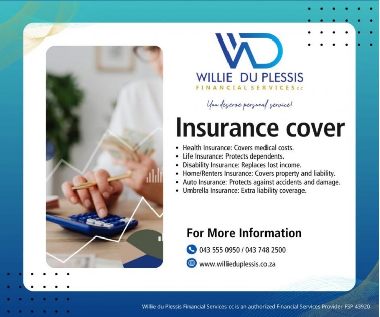 Willie du Plessis Financial Services cc - Specials
