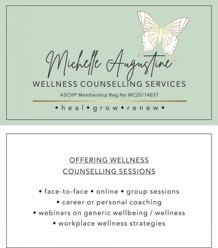 Augustine and Associates Consulting  /  Michelle Augustine Wellness counselling services  - Specials