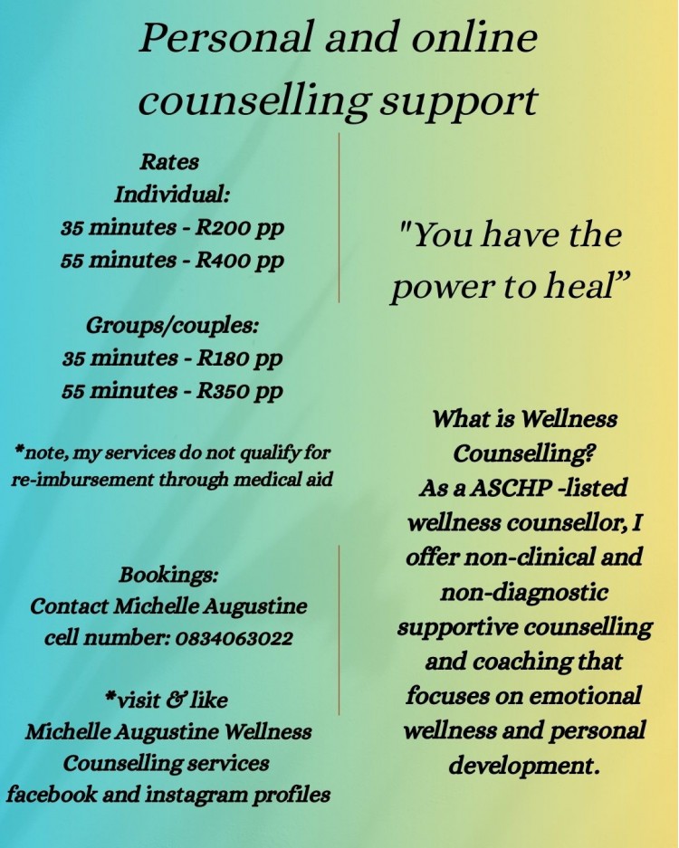 Augustine and Associates Consulting  /  Michelle Augustine Wellness counselling services  - Specials